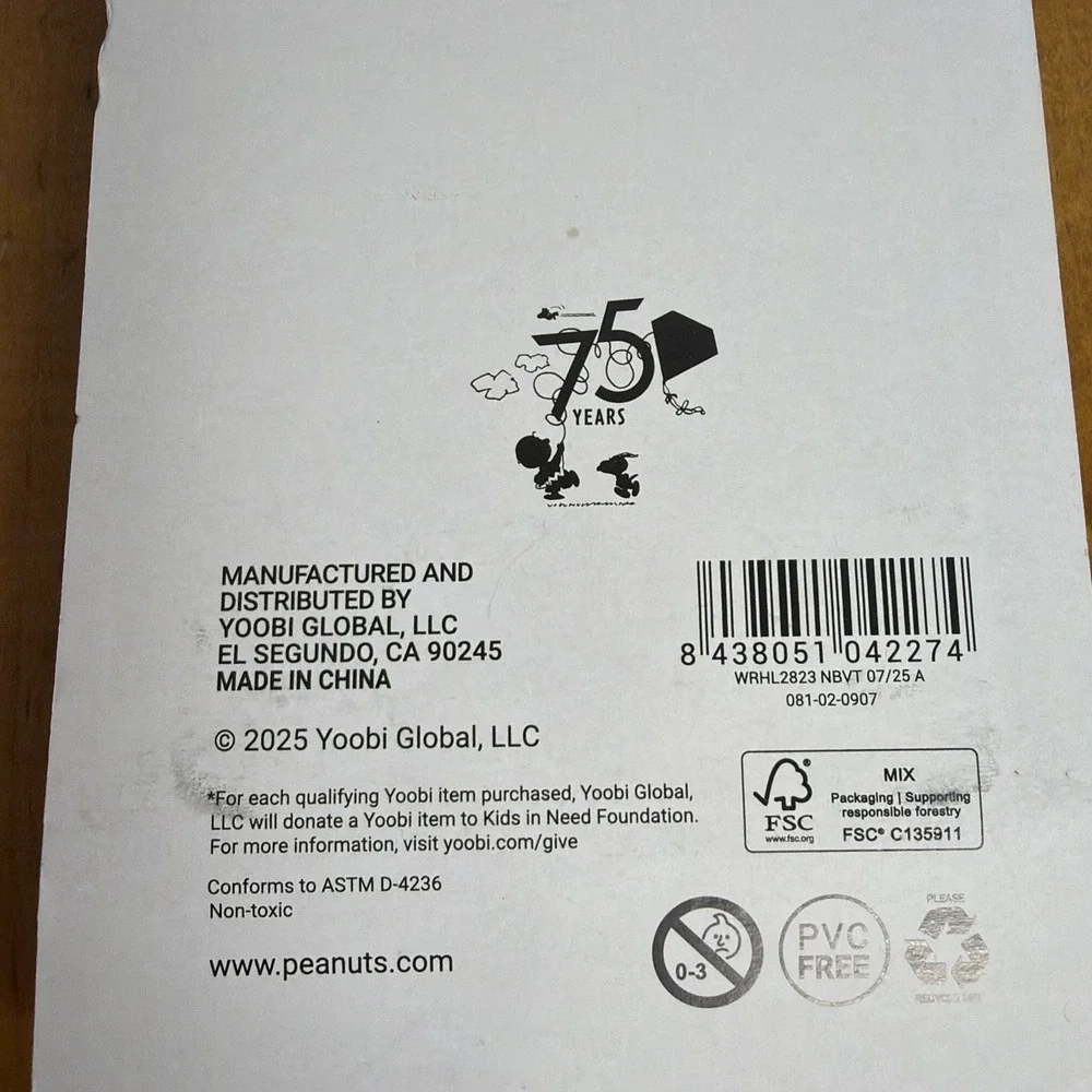 Peanuts‎ Snoopy 6 Mini Highlighters By Yoobi 3 inch